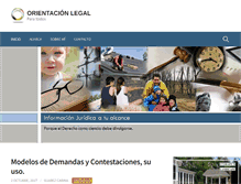 Tablet Screenshot of orientacionlegalparatodos.com